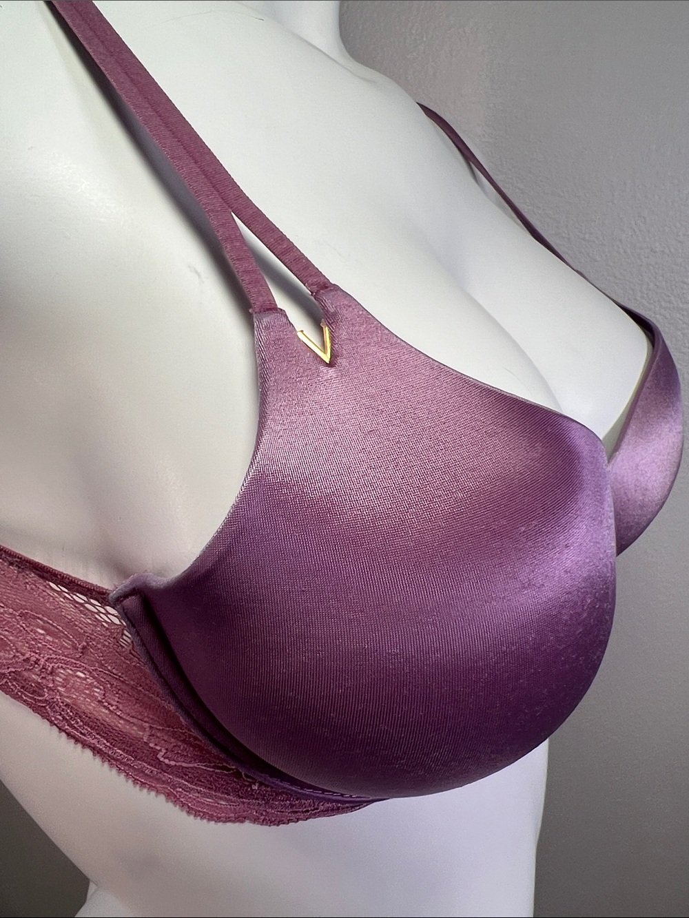 Victoria's Secret Very Sexy Satin Push-Up Bra - Mauve 32C - Picture 2 of 9